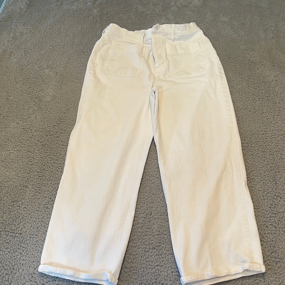 Madewell slim wide leg crop size 31